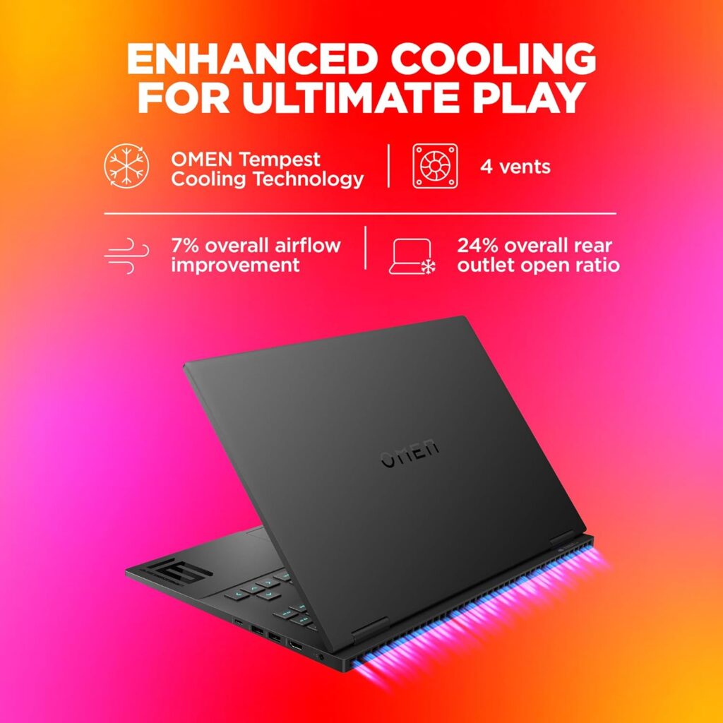 HP OMEN 16-xd0015AX Gaming Laptop cooling