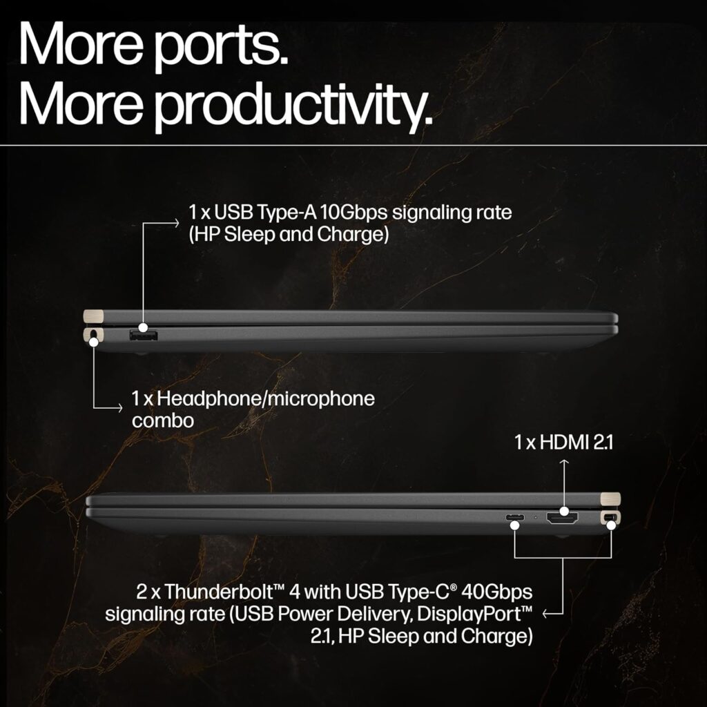 HP Spectre x360 16-aa0015TU (A5BJ6PA) ports