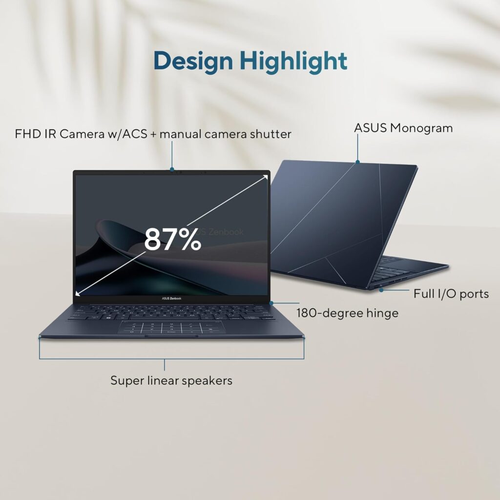 ASUS Zenbook 14 OLED UX3405MA-PZ552WS laptop build