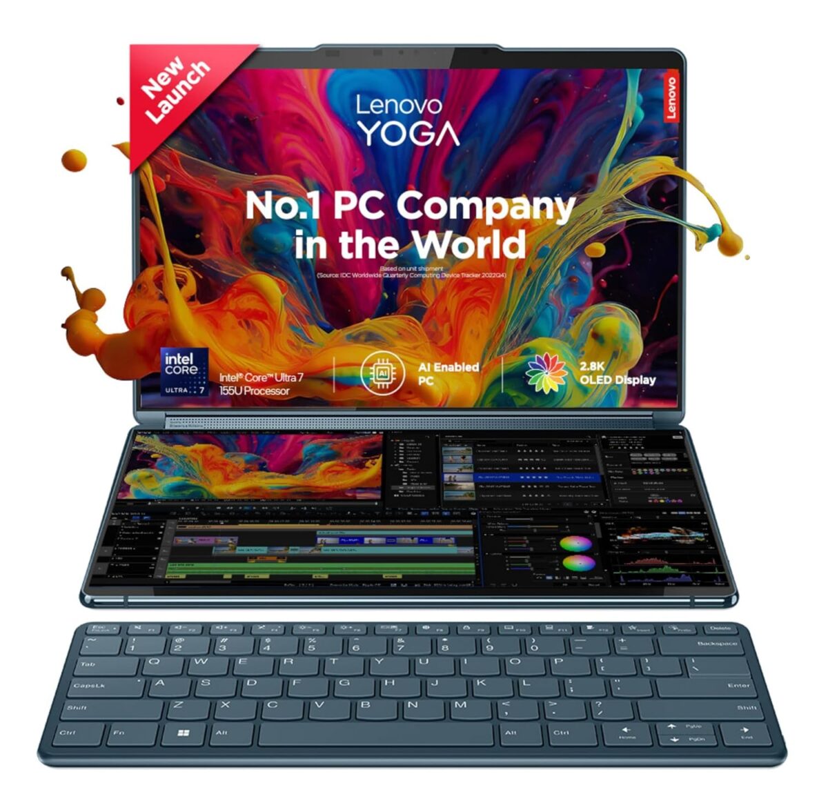 Lenovo Yoga Book 9 83FF0034IN Dual Screen Laptop launched in India [ Specs: Intel Ultra 7 155U ]