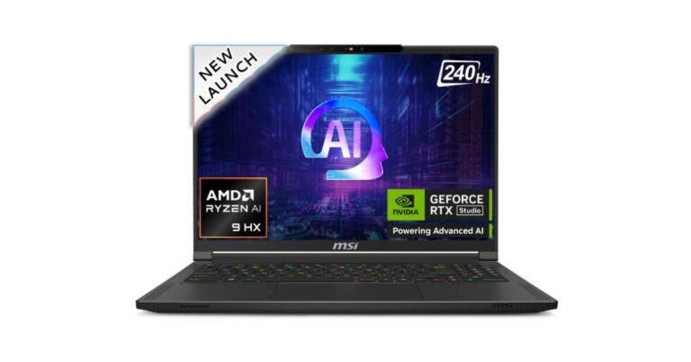 MSI Stealth A16 AI+ A3HVGG-074IN, A3HVFG-075IN Laptops
