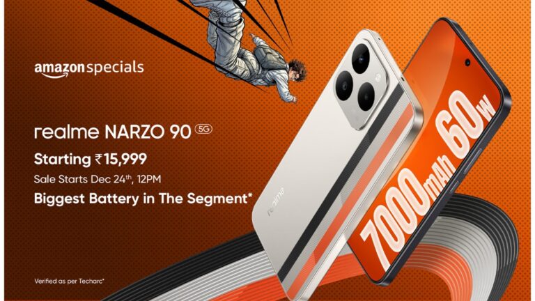 Realme Narzo 90 5G & Narzo 90X 5G Launched in India – 50MP Camera, 120Hz/144Hz, Listed on Amazon.in
