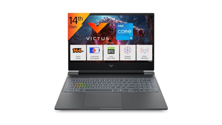 HP Victus, Intel Core i5-14450HX 14th Gen, 6GB RTX 4050, 24GB DDR5(Upgradeable) 512GB SSD, FHD, 144Hz, 300 nits, 15.6''/39.6cm, Win11, M365* Office24, Mica Silver, 2.29kg, fa2382tx, RGB Gaming Laptop