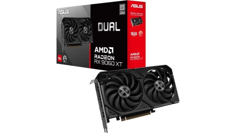ASUS Dual RX 9060 XT 16GB launched in India at Rs.48,369. AMD RDNA, 16GB GDDR6, PCIe 5.0, 3250MHz boost. Check price, specs on Amazon.
