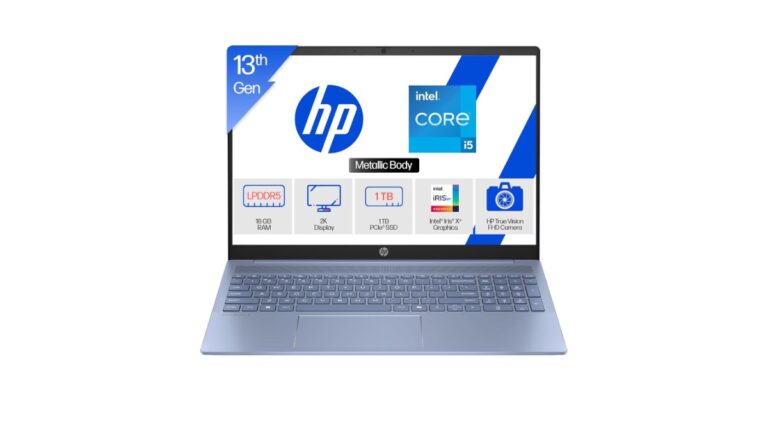 HP OmniBook 5 launched in India at Rs.73,999. 13th Gen i5-1334U, 16GB RAM, 1TB SSD, 16" 2K display, 13hr battery. Check specs on Amazon.