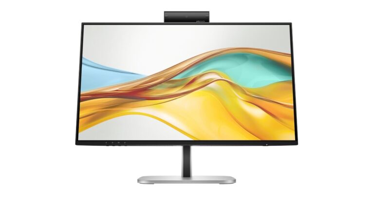 HP Series 5 Pro 524pm (9E0G9UT) 23.8" FHD USB-C conferencing monitor launched in India at Rs.34,399. 5MP pop-up webcam, 100W USB-C PD, 4×3W speakers, Teams/Zoom certified. Check price on Amazon.