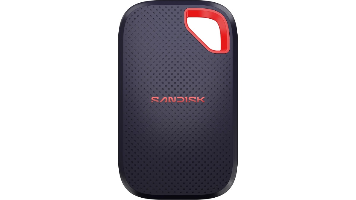 SanDisk Extreme Portable SSD V3 (SDSSDE70) listed on Amazon US from $299.99. Up to 2000MB/s speeds, IP65 rating, 3m drop protection. Check price and specs.
