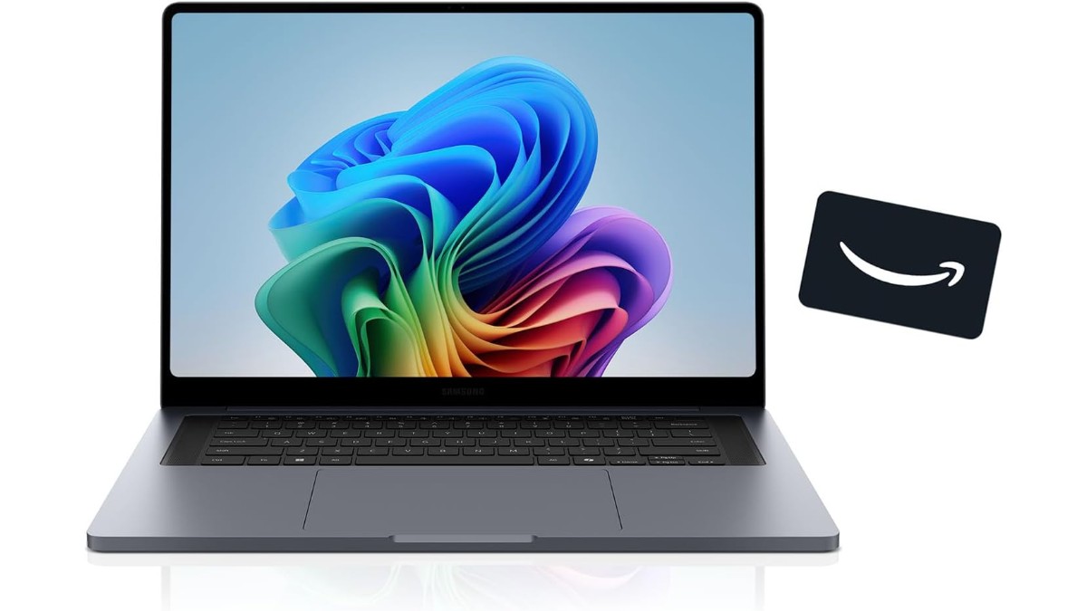 Samsung Galaxy Book6 2026 lineup on Amazon US from $1,149.99. Five models — Book6 14″/16″ and Ultra with RTX 5070, RTX 5060, Intel Arc. All with $50 gift card.
