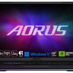 GIGABYTE AORUS Master 16 6YJM5USE64SH gaming laptop with RTX 5080 and 16-inch 240Hz OLED display in Black