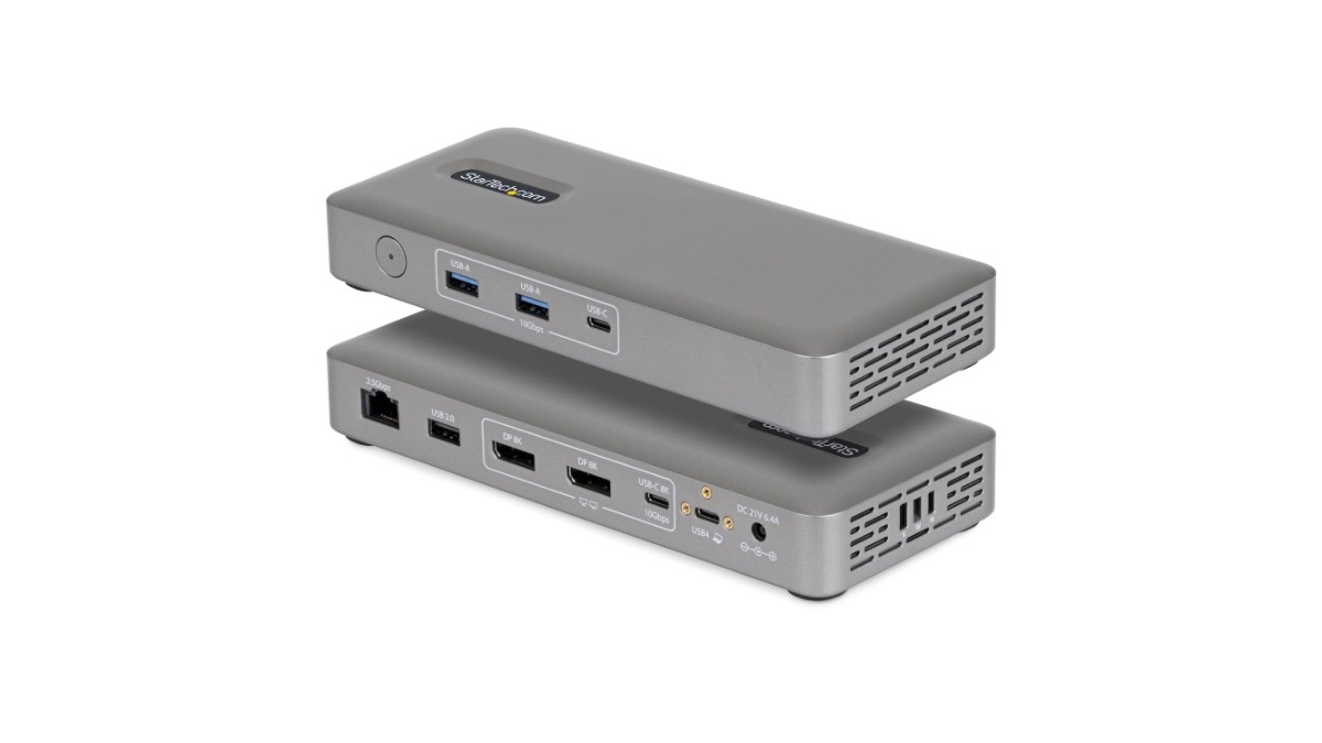 StarTech 208N-USB4-DOCK USB4 Docking Station Listed on Amazon US – Driverless Dual 4K 144Hz, 2.5GbE, 100W Charging, macOS & Windows