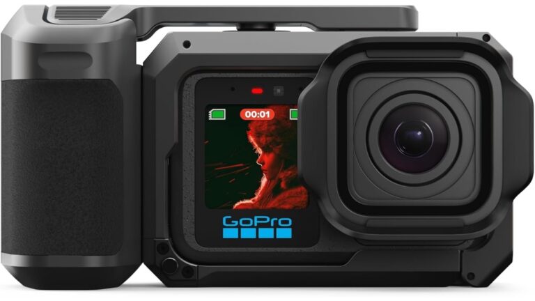 GoPro MISSION 1 PRO cinematic action camera with 1-inch sensor, 8K60 video, 50MP photos, HyperSmooth stabilization and 2.59-inch touch OLED rear display