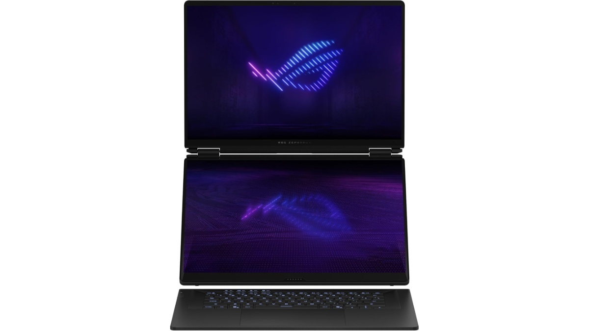 ASUS ROG Zephyrus Duo 2026 GX651AR-DB96 dual-screen gaming laptop with 16-inch 3K OLED 120Hz display, RTX 5070 Ti and Intel Core Ultra 9 386H