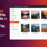 Ubuntu Nautilus file manager showing DNG and RAW camera file thumbnails after dcraw thumbnailer setup