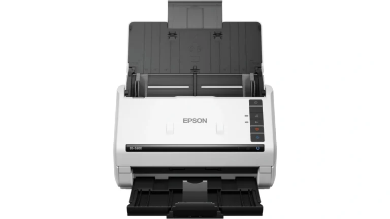 Epson DS-530X desktop document scanner with 45 ppm duplex scanning and 100-page ADF
