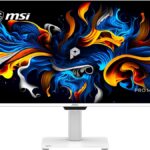 MSI PRO MAX 271UPXW12G white QD-OLED monitor and PRO MAX 271UPX12G black QD-OLED monitor – 27-inch 4K UHD 120Hz professional monitors available on Amazon US.