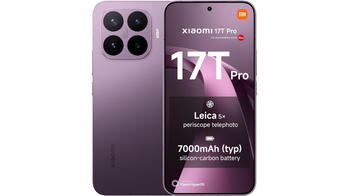 Xiaomi 17T Pro smartphone with 6.83-inch 144Hz AMOLED display, Leica triple camera, and 7000mAh battery available on Amazon UK