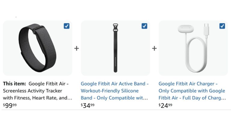 Google Fitbit Air Screenless Smart Fitness Band
