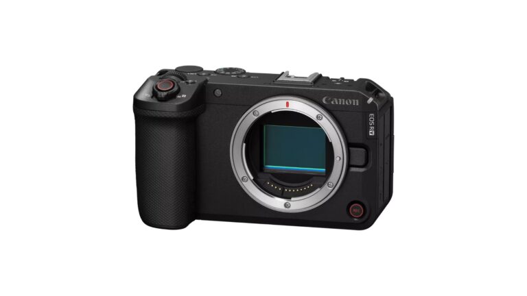 Canon EOS R6 V Full-frame mirrorless camera in Black with active cooling fan and full-size HDMI terminal – available for pre-order on Amazon US starting at $2,499.00