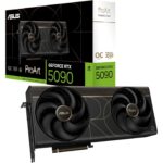ASUS ProArt NVIDIA GeForce RTX 5090 32GB GDDR7 OC Edition PROART-RTX5090-O32G graphics card with 2.5-slot SFF design and vapor chamber cooling