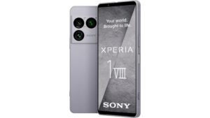 Sony Xperia 1 VIII smartphone in Graphite Black with ORE design and triple camera setup – available for pre-order on Amazon UK with WH-1000XM6 headphones included.