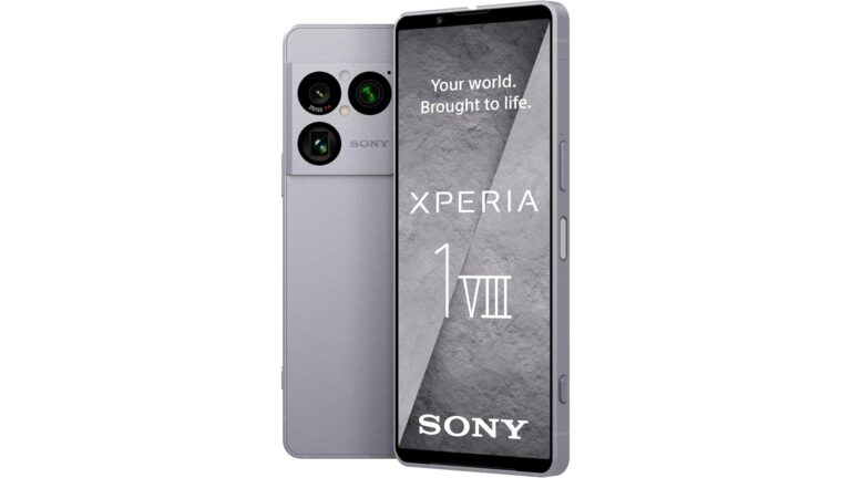 Sony Xperia 1 VIII smartphone in Graphite Black with ORE design and triple camera setup – available for pre-order on Amazon UK with WH-1000XM6 headphones included.