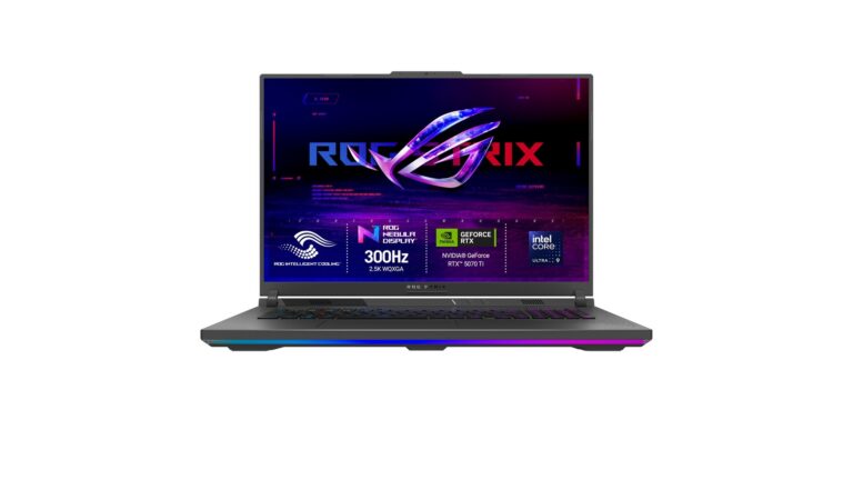 ASUS ROG Strix 18 G815LR-TT299W gaming laptop with 18-inch 2.5K 300Hz display and RTX 5070 Ti