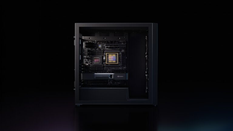 NVIDIA DGX Station for Windows runs trillion-parameter AI agents locally. GB300 Grace Blackwell Ultra, 20 petaflops FP4, 748GB memory, 800Gb/s networking. From ASUS, Dell, HP, MSI, Supermicro in Q4 2026.