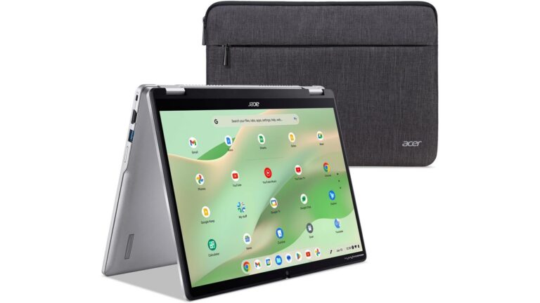 Acer Chromebook Spin 314 CP314-2HN-30V1 convertible laptop with 14-inch WUXGA IPS Gorilla Glass touch display and Intel Core i3-N305 processor