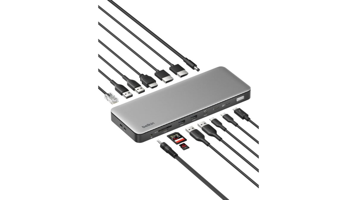 Belkin Connect Thunderbolt 4 Dock INC030qcSGY 14-in-1 Docking Station Listed on Amazon US – Triple 4K 60Hz Display, 40Gbps TB4, 96W Power Delivery, 2.5Gb Ethernet