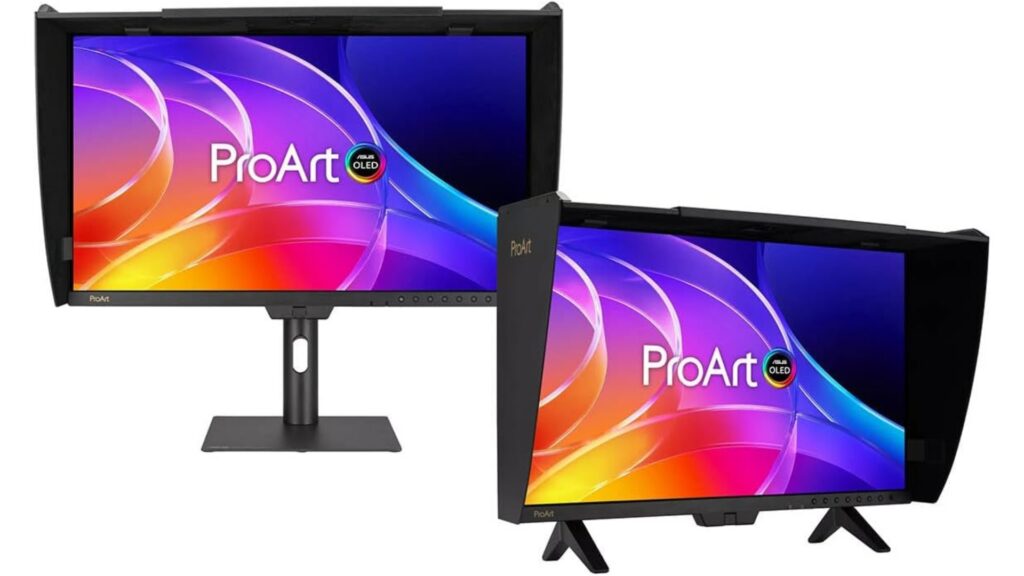ASUS ProArt Display OLED PA27USD 27-inch professional monitor with 4K QD-OLED panel, 12G-SDI connectivity and dual Thunderbolt 4 ports