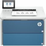 HP LaserJet Enterprise 5502dn monochrome laser printer with 4.3-inch touchscreen and Ethernet connectivity