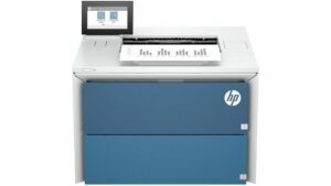 HP LaserJet Enterprise 5502dn monochrome laser printer with 4.3-inch touchscreen and Ethernet connectivity