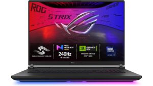 ASUS ROG Strix SCAR 18 G835LXG-TQ564W gaming laptop with RTX 5090 and 18-inch 4K 240Hz Mini LED display