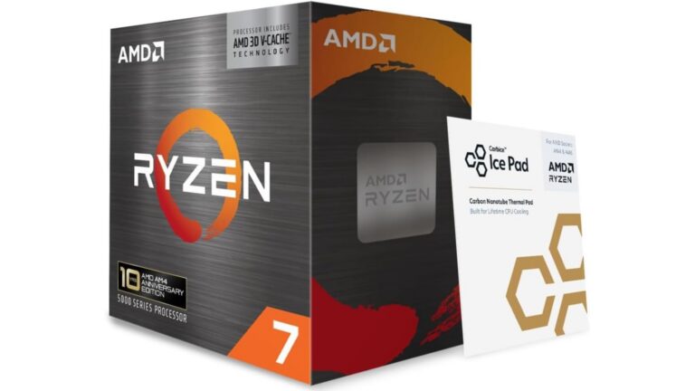 AMD Ryzen 7 5800X3D 100-100000651POF desktop processor with 8 Zen 3 cores and 96MB 3D V-Cache on AM4
