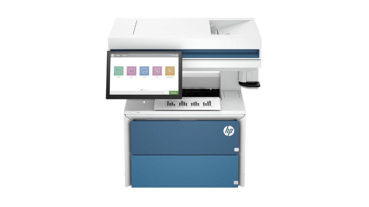 HP LaserJet Enterprise Flow MFP 5602zfw Printer, AI-Capable with 10.1-inch touchscreen and 52 ppm print speed