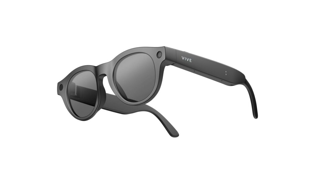 HTC Vive Eagle smart glasses in Matte Black with 12MP camera and Qualcomm Snapdragon AR1 Gen 1 chipset