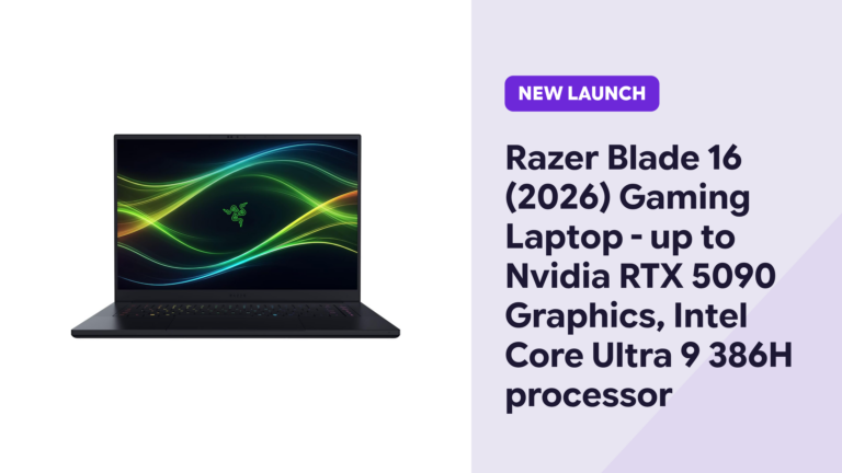 Razer Blade 16 2026 gaming laptop with NVIDIA RTX 5090 and Intel Core Ultra 9 386H processor