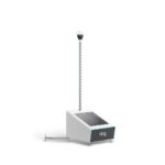 Ring Mobile Security Tower with solar panel kit and 12-foot mast topped by the Ring Elite 360 camera
