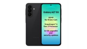 Samsung Galaxy A27 5G smartphone with 50MP OIS No Shake Cam and Snapdragon 6 Gen 3 processor