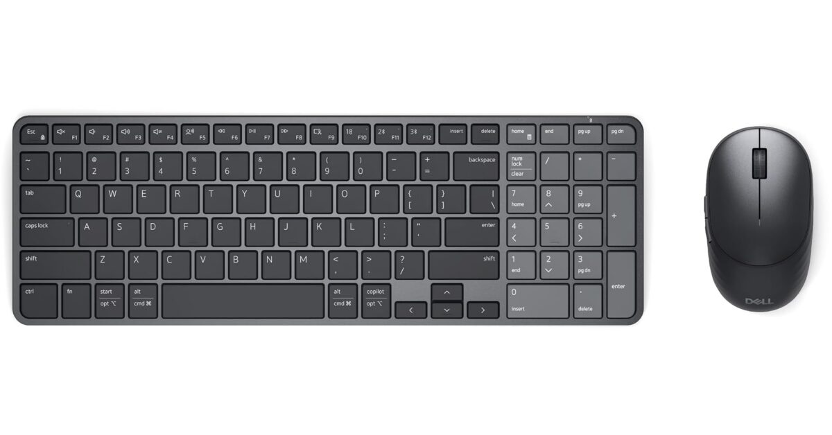 Dell Pro 7 Rechargeable Compact Keyboard & Mouse KM746 – Sleek Design, Wireless Freedom, Long Battery Life, Perfect for Work & Travel