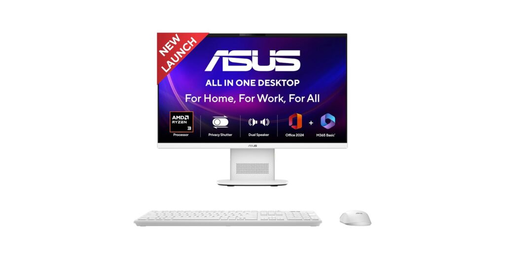ASUS VM240FA-KWAR3002WS All-in-One PC Launched in India: AMD Ryzen 3 30, 23.8-Inch FHD Display, Wi-Fi 6E 2 ASUS has launched the 2026 VM240FA-KWAR3002WS All-in-One PC in India. The price currently showing against the VM240FA-KWAR3002WS listing is the MRP, not the launch price: Rs.1,11,990. The actual launch selling price is expected to be lower, and the Amazon India listing is expected to be updated with the launch price in the coming days.