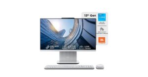 Amazon India - Lenovo IdeaCentre AIO F0HN0106IN All-in-One Desktop - Intel Core i3-1315U 24" FHD IPS (8GB RAM/512GB SSD/Win11/Microsoft 365 Basic + Office Home 2024/Wireless EOS Keyboard & Mouse,Grey).