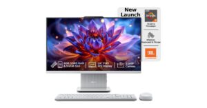Lenovo IdeaCentre AIO Ryzen 5 7533HS 23.8" FHD IPS All-in-One Desktop (8GB RAM/512GB SSD/Win11/Microsoft 365 Basic + Office 2024/3Wx2 Speakers/5MP+IR Camera/Wireless Keyboard & Mouse), F0HR00CFIN