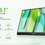 ARZOPA Z1C 16.1-inch FHD IPS portable monitor with 100 percent sRGB coverage and built-in kickstand