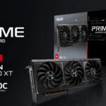 ASUS PRIME Radeon RX 9060 XT OC Edition PRIME-RX9060XT-O8G graphics card with 8GB GDDR6 memory and triple Axial-tech fan cooler