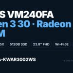 ASUS VM240FA VM240FA-KWAR3002WS All-in-One PC with AMD Ryzen 3 30 and 23.8-inch FHD display