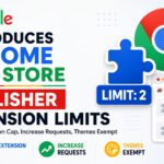 Google Chrome Web Store publisher extension limits with two-extension cap and increase requests