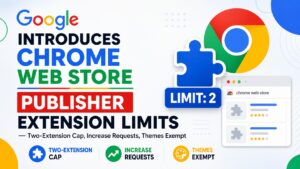 Google Chrome Web Store publisher extension limits with two-extension cap and increase requests