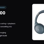 HP Wireless Headset H400 D69Z4AA in Blue with Bluetooth 6.0 and 50 hours battery life