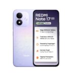 REDMI Note 17 5G smartphone in Starlight Purple with 8000mAh battery and 6.99-inch 120Hz TrueColour AMOLED display